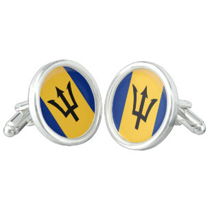 Barbados Flag Cufflinks