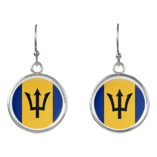 Barbados Flag Earrings