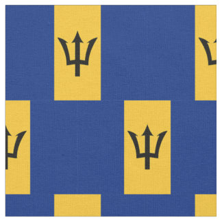 Barbados flag fabric
