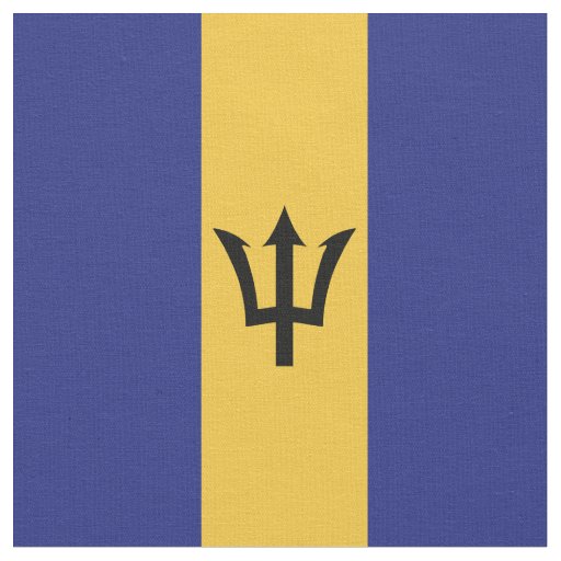 Barbados flag fabric