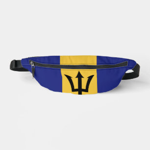 Barbados flag fanny pack