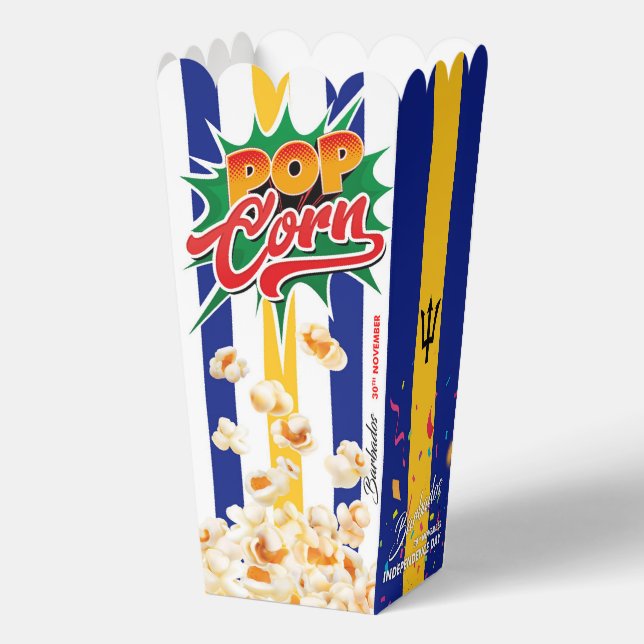 Barbados flag favor boxes (Back)