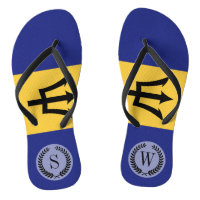 Barbados Flag Flip Flops