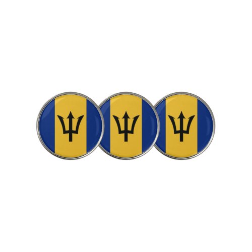 Barbados Flag Golf Ball Marker