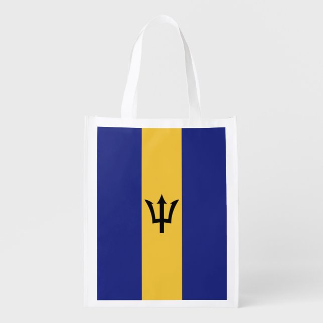 Barbados flag grocery bag (Front)
