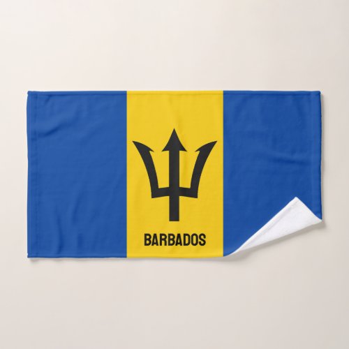 Barbados Flag Hand Towel