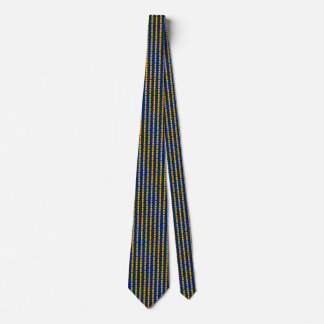 Barbados Flag Hearts Tie