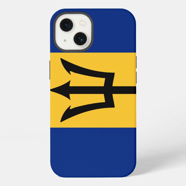 Barbados Flag Iphone Case (Back)