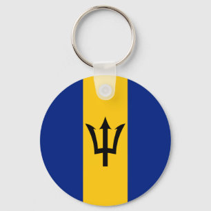 Barbados  Flag Keychain