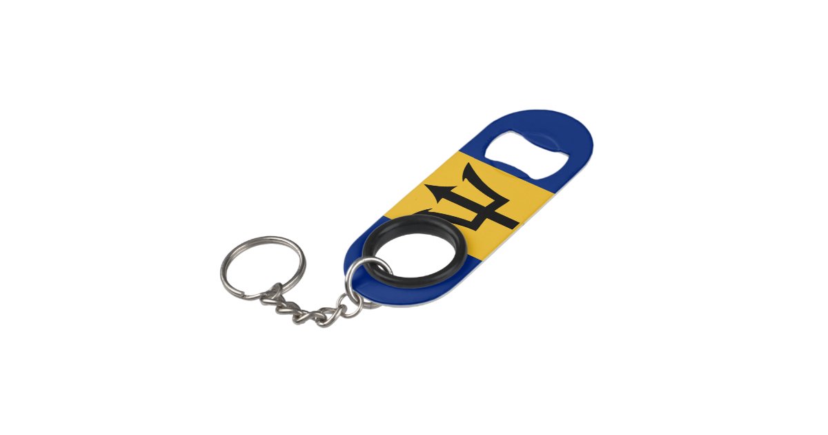 Keychain - BARBADOS FLAG