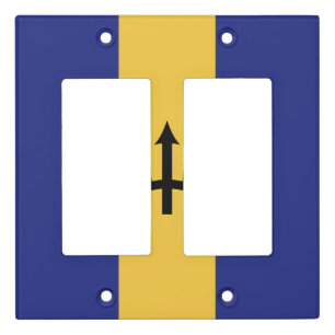 Barbados flag light switch cover