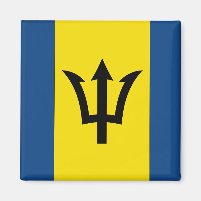 Barbados Flag Magnet (Front)