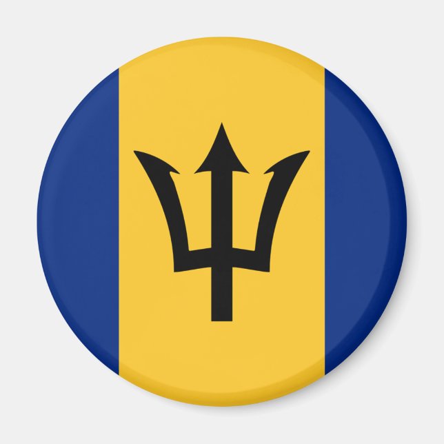 Barbados Flag Magnet (Front)