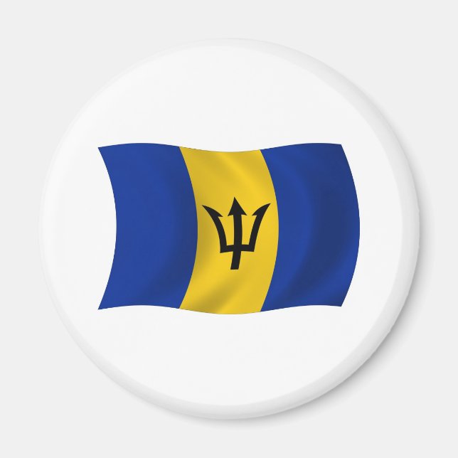 Barbados Flag Magnet (Front)