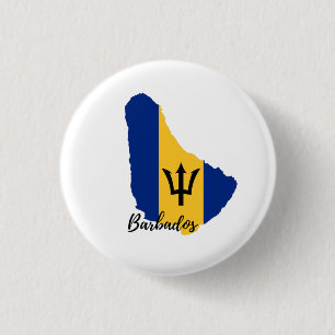 Barbados Flag Map Button