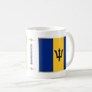 Barbados Flag + Map Mug