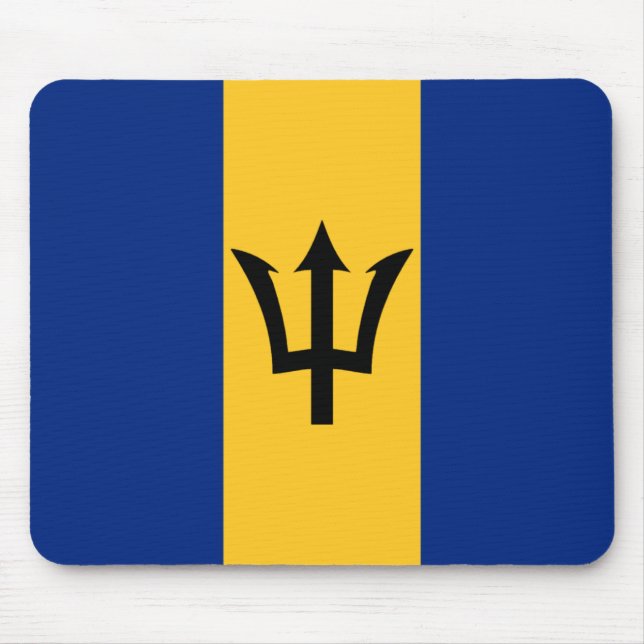 Barbados Flag Mousepad (Front)