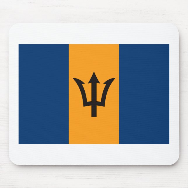 Barbados Flag Mousepad (Front)