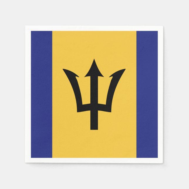 Barbados Flag Napkins (Front)