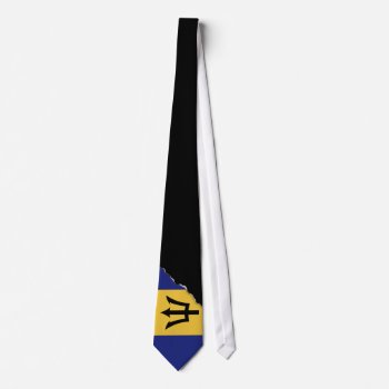 Barbados Flag Neck Tie by HappyPlanetShop at Zazzle