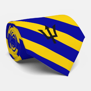 Barbados Flag Neck Tie