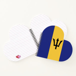 Barbados flag notebook