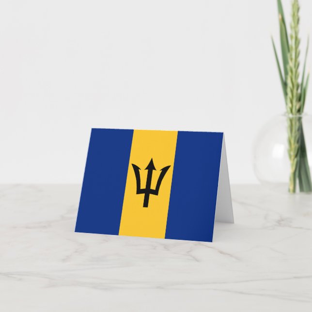 Barbados Flag Notecard (Front)