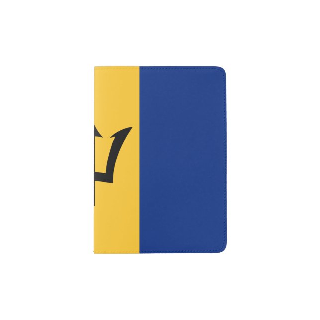 Barbados Flag Passport Holder (Front)