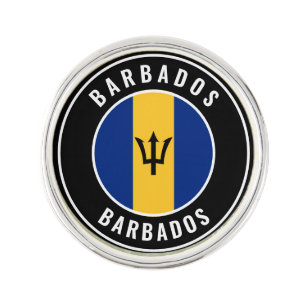 Barbados Flag Patriotic Lapel Pin