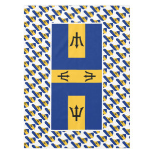 BARBADOS FLAG Patriotic Tablecloth