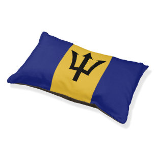 Barbados flag pet bed