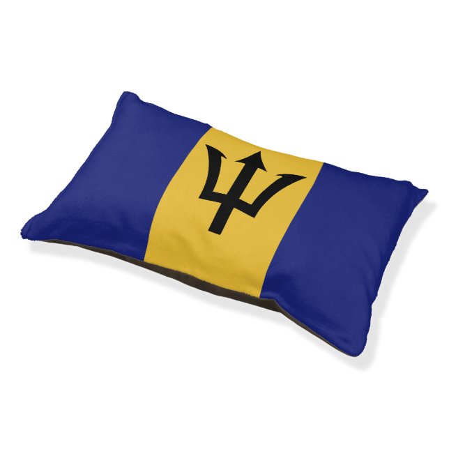 Barbados flag pet bed (Angled)