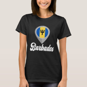 Barbados Flag Pin I Love Barbados Travel T-Shirt