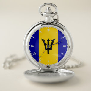 Barbados  Flag  Pocket Watch