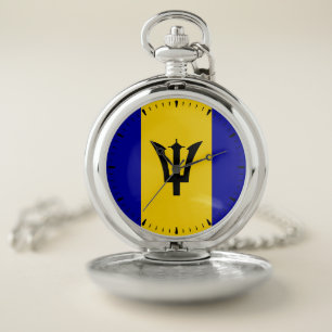 Barbados  Flag  Pocket Watch