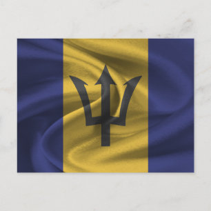 Barbados Flag Postcard