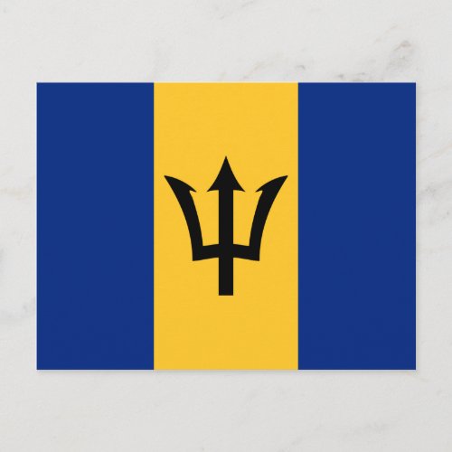 Barbados Flag Postcard