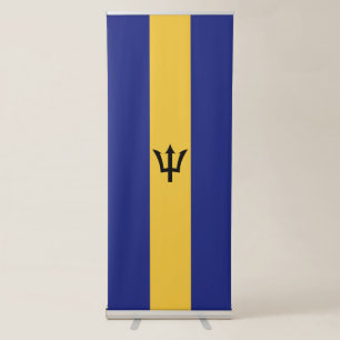 Barbados flag retractable banner