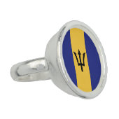 Barbados flag ring (Side)