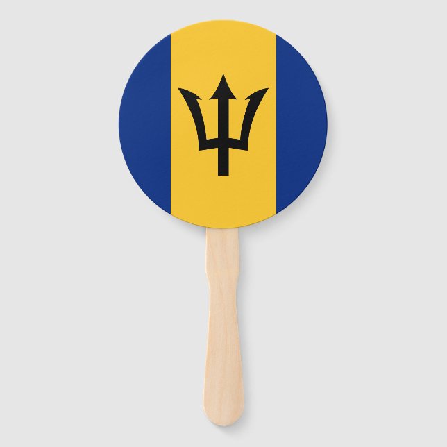 Barbados Flag Set of Fans (Front)