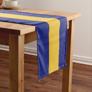 Barbados flag short table runner