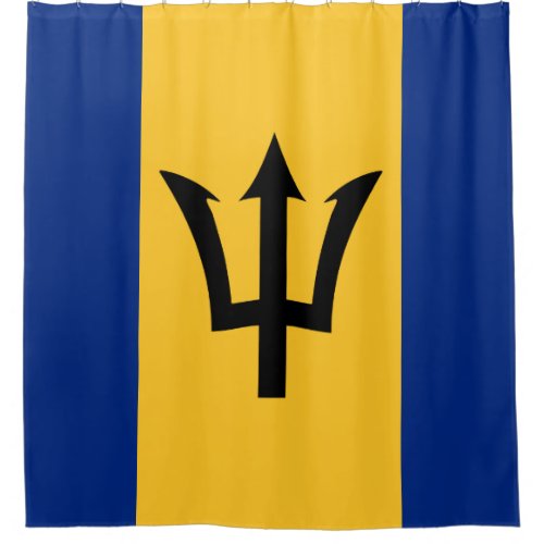 Barbados Flag Shower Curtain