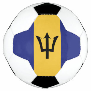 Barbados flag soccer ball