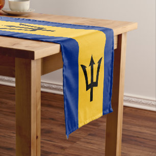 Barbados flag & Sports fan house decor / Barbados Short Table Runner