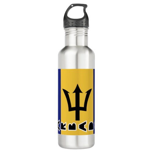 Barbados Flag  Stainless Steel Water Bottle
