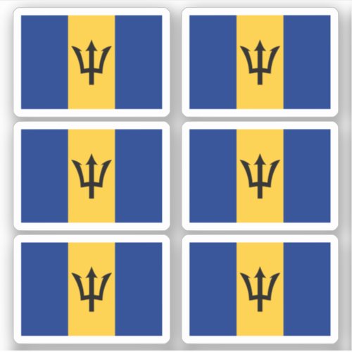 Barbados flag sticker