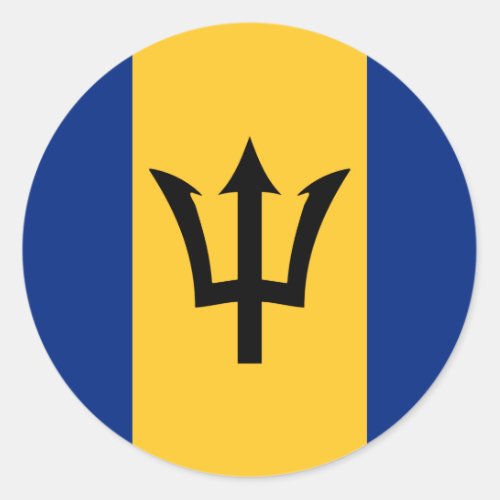 Barbados Flag Sticker