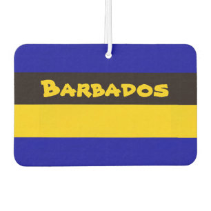 Barbados Flag Stripe Colors Air Freshener