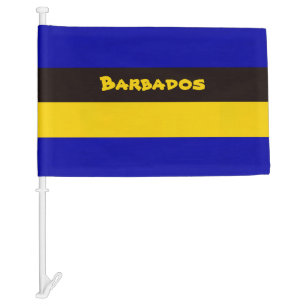 Barbados Flag Stripe Colors flag