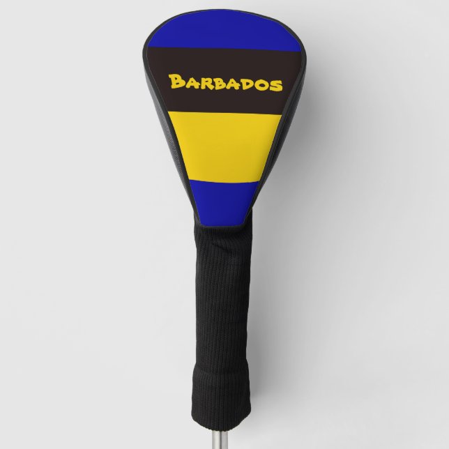 Barbados Flag Stripe Colors  Golf Head Cover (Front)